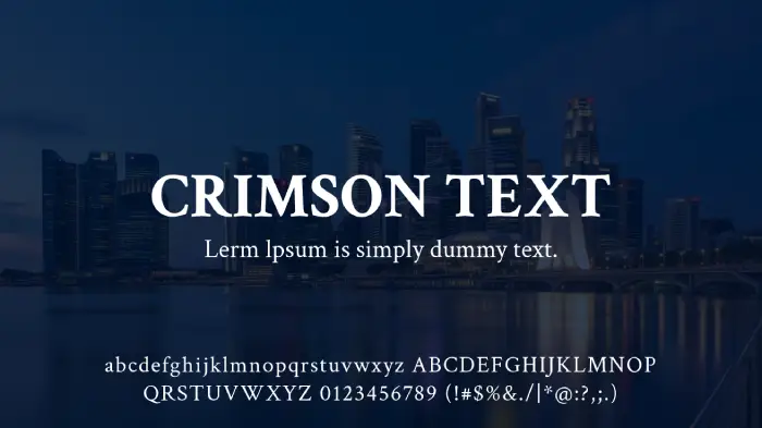 crimson text