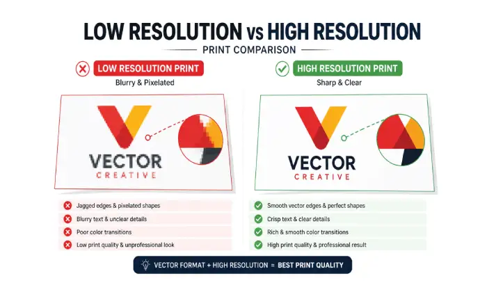 high-resolution vs low-resolution images for printing comparison