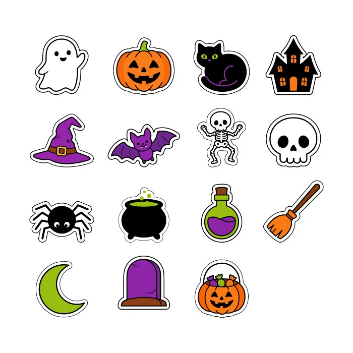 Halloween sticker set